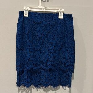 Blue Lace Skirt from Lulus